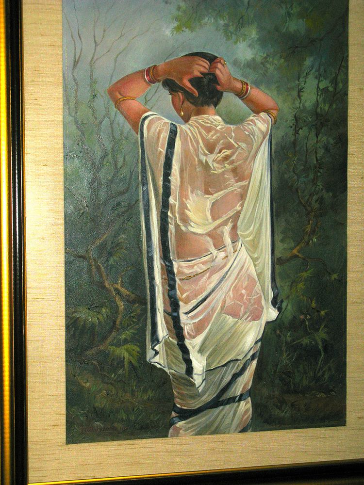 S. G. Thakur Singh After the Bath Painting by S G Thakur Singh 1924 Colle Flickr