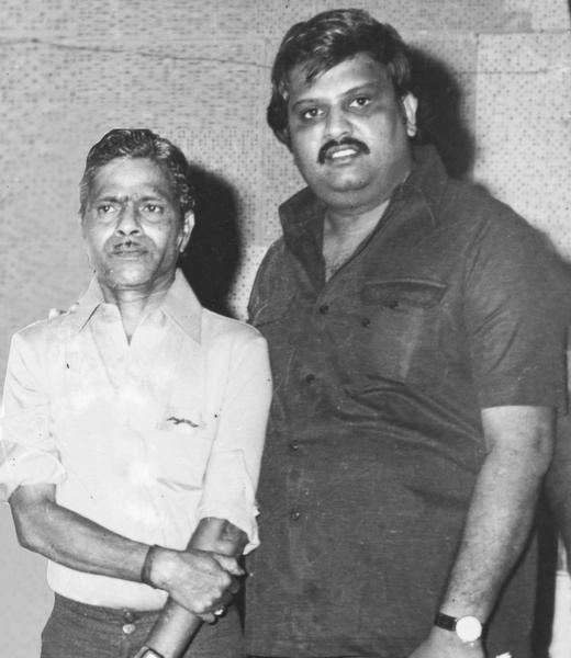S P Balasubrahmanyam (on the right) with Satyam (on the left)