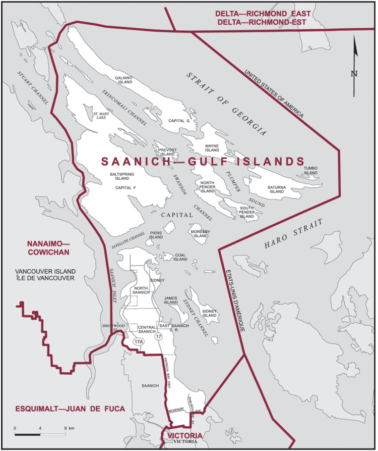 Saanich—Gulf Islands SaanichGulf Islands Maps Corner Elections Canada Online