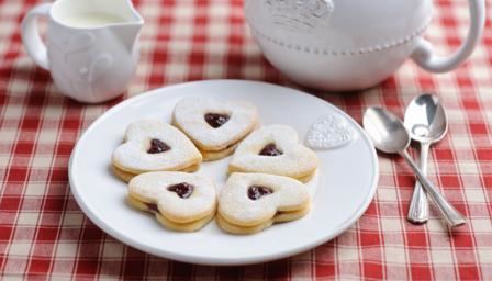 Sablé (biscuit) BBC Food Recipes Jamfilled butter biscuits sables