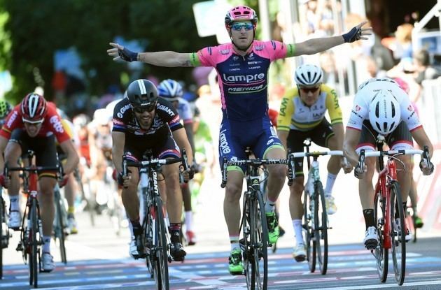 Sacha Modolo Sacha Modolo sprints to second stage win at 2015 Giro d