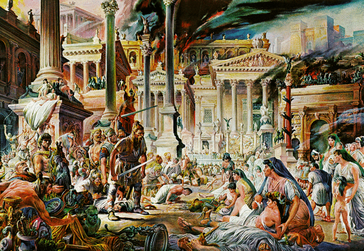 Sack of Rome (410) Rome Sacked by Visigoths Sacks Blog and Trivia