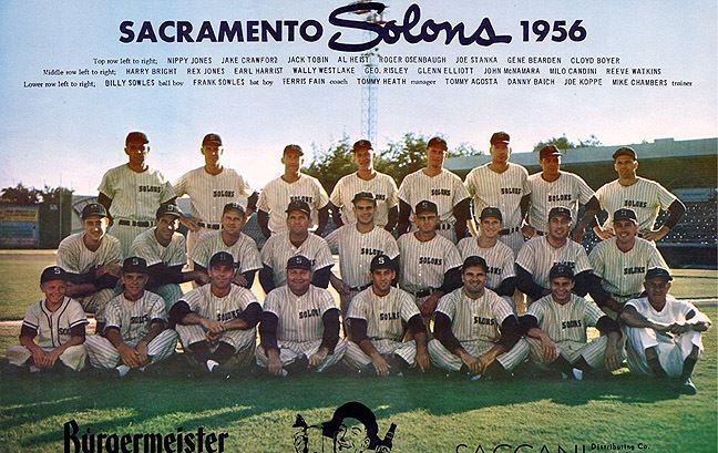 Sacramento Solons The 1956 Sacramento Solons