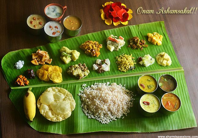 Sadhya Onam Sadya Recipes Kerala Onam Sadhya Menu Sharmis Passions