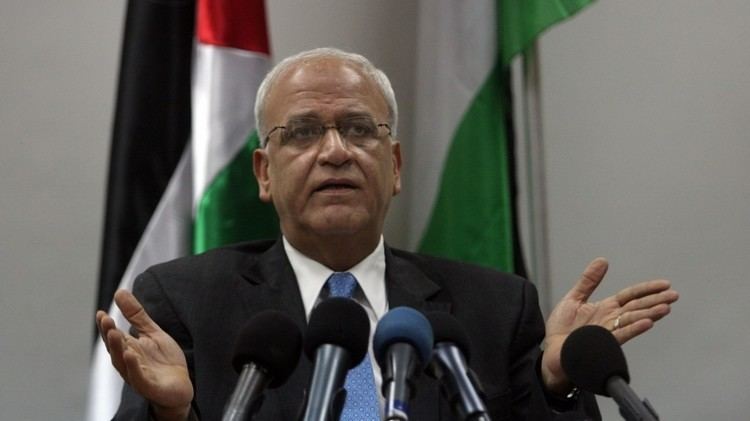 Saeb Erekat PA officials reject Netanyahu39s call for renewal of peace