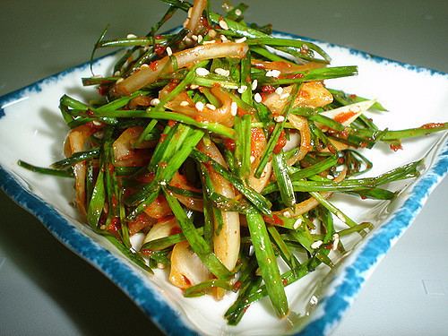 Saengchae BuchuampYangpa Saengchae Leekamponion oriental salad Flickr
