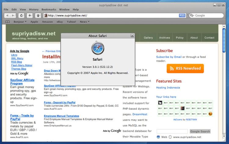 Safari (web browser) No more Safari for Windows based PCs