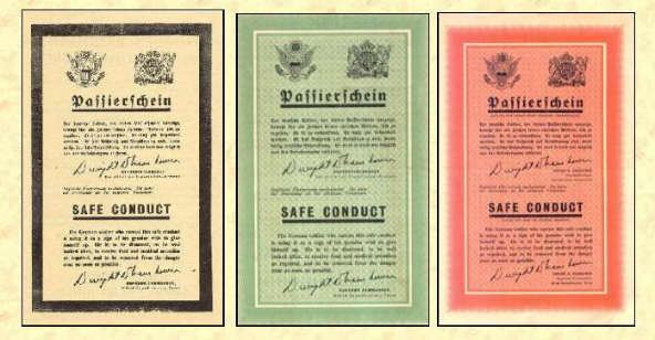 Safe conduct THE ALLIED quotPASSIERSCHEINquot SAFE CONDUCT PASSES OF WWII