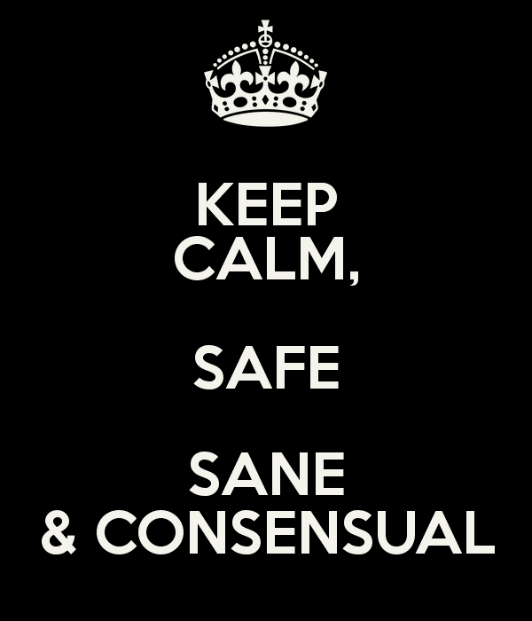 Safe, sane and consensual KEEP CALM SAFE SANE amp CONSENSUAL Poster Petka Keep CalmoMatic