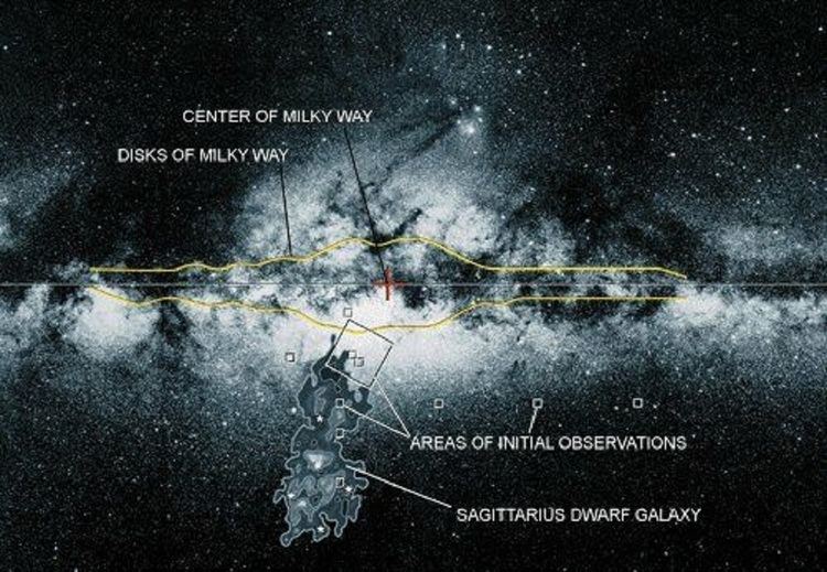 Sagittarius Dwarf Spheroidal Galaxy Anne39s Picture of the Day The Sagittarius Dwarf Elliptical Galaxy