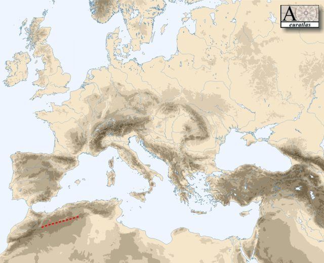 Saharan Atlas wwweuratlascomAtlasphysatlasaharienjpg