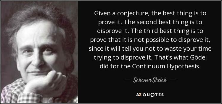 Saharon Shelah QUOTES BY SAHARON SHELAH AZ Quotes