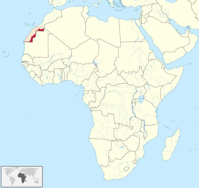 Sahrawi Arab Democratic Republic FileSahrawi Arab Democratic Republic in Africa claimed hatched