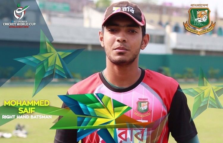 Saif Hassan ICCU19 World Cup Bangladesh U19 Player Introduction Saif Hassan