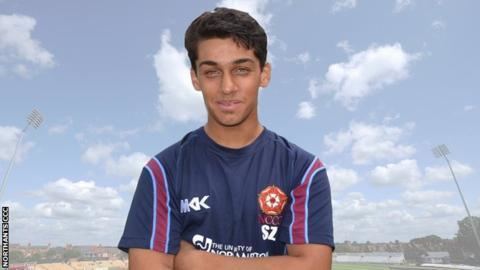 Saif Zaib Northants teenager Saif Zaib signs contract BBC Sport