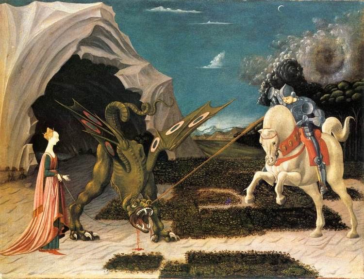 Saint George and the Dragon (Uccello) httpsuploads8wikiartorgimagespaolouccello