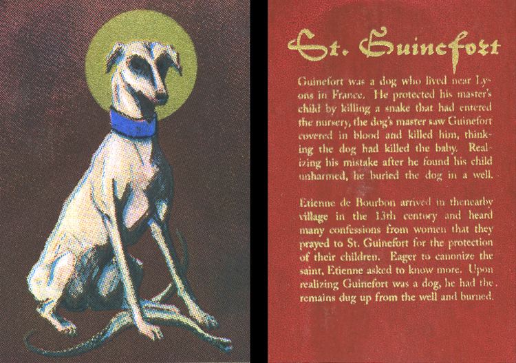 Saint Guinefort St Guinefort Prayer Card by LemniscateSnake on DeviantArt