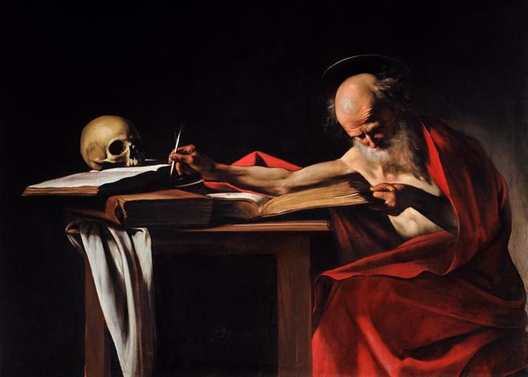 Saint Jerome Writing (Caravaggio, Valletta) httpsuploadwikimediaorgwikipediacommons44