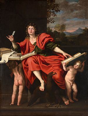Saint John the Evangelist (Domenichino) httpsuploadwikimediaorgwikipediacommonsthu