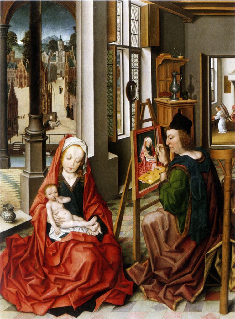 Saint Luke painting the Virgin Baegert Saint Luke painting the Virgin Mary