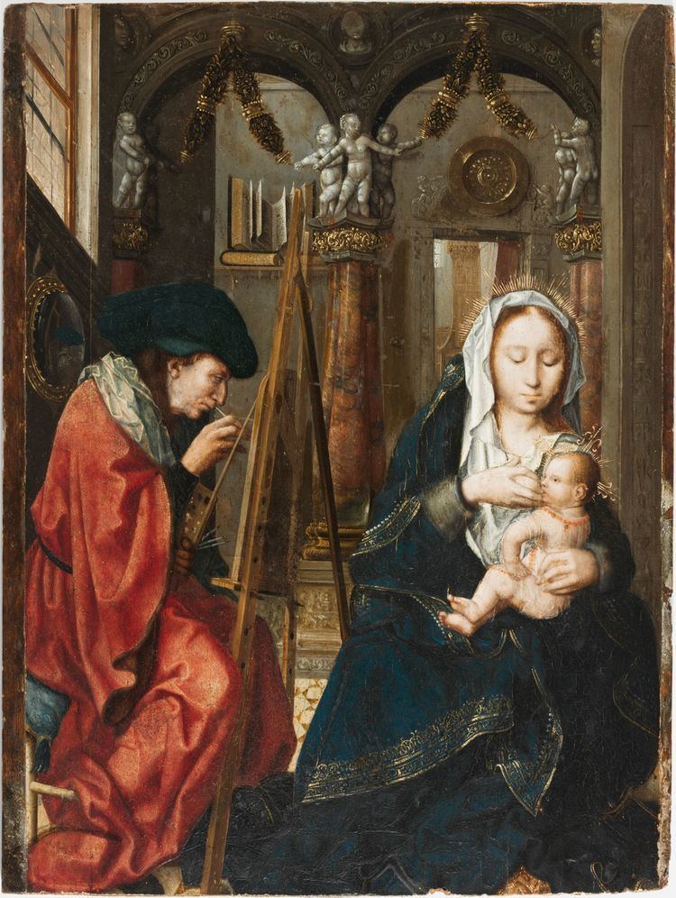 Saint Luke painting the Virgin From the Harvard Art Museums39 collections Saint Luke Painting the