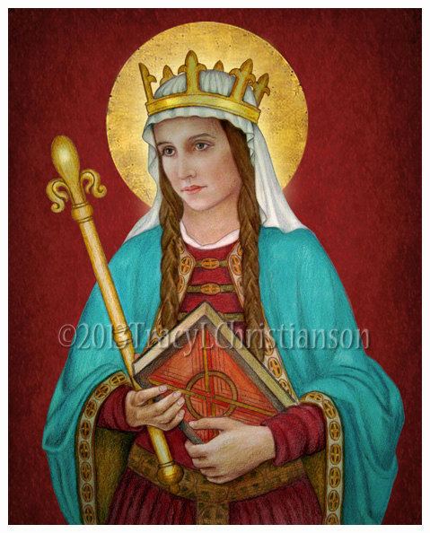 Saint Margaret of Scotland St Margaret of Scotland Art Print Catholic by