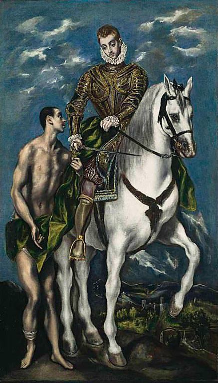 Saint Martin and the Beggar (El Greco) wwwelgreconetimagespaintingsstmartinandthe