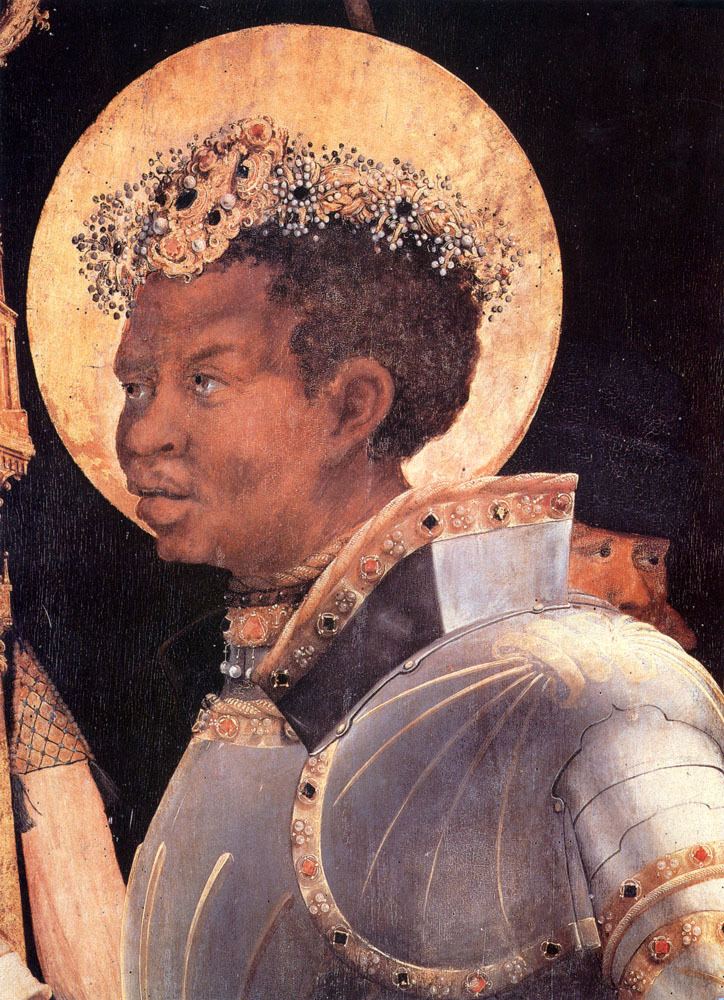 Saint Maurice St Maurice detail from The Meeting of St Erasmus and St