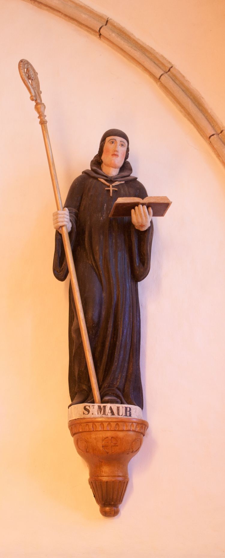 Saint Maurus FileAuderville Parish Church Saint Gilles Statue of Saint Maurus