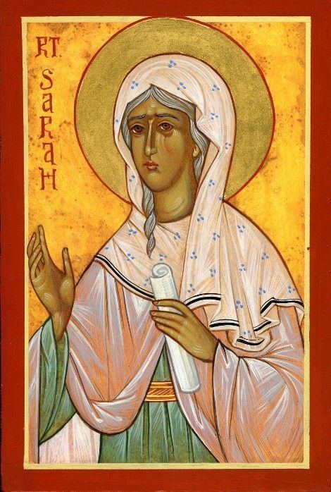 Saint Sarah Righteous St Sarah icon Pinterest Icons Michael o39keefe and