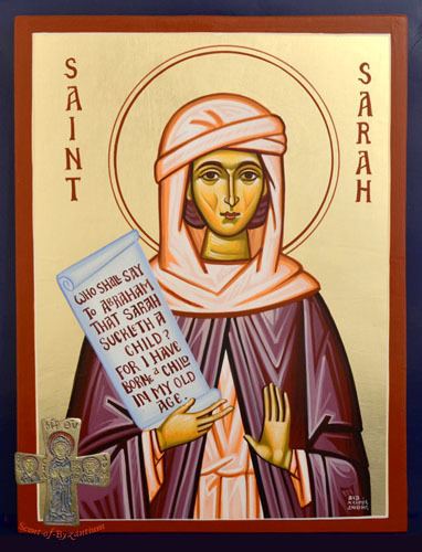 Saint Sarah Hand Painted Icon Saint Sarah ScentofByzantiumcom