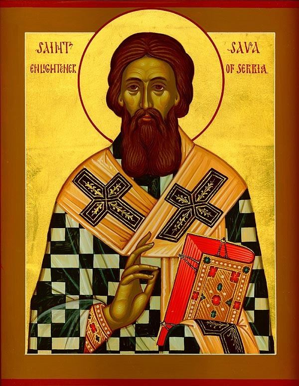 Saint Sava St Sava I First Archbishop of Serbia Orthodox Church in
