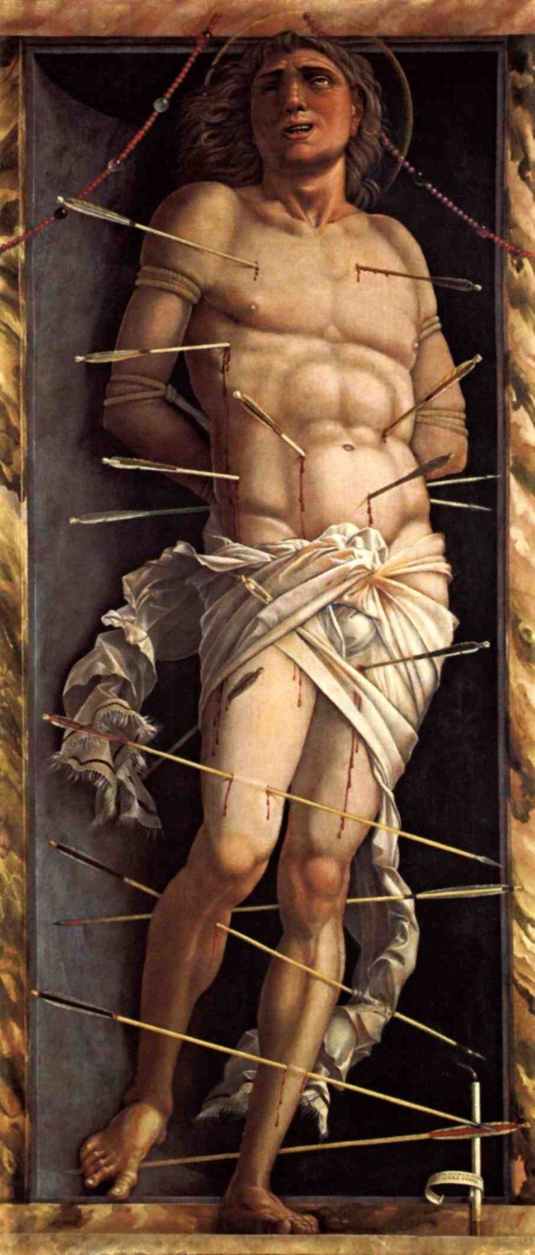 Saint Sebastian St Sebastian Andrea Mantegna WikiArtorg