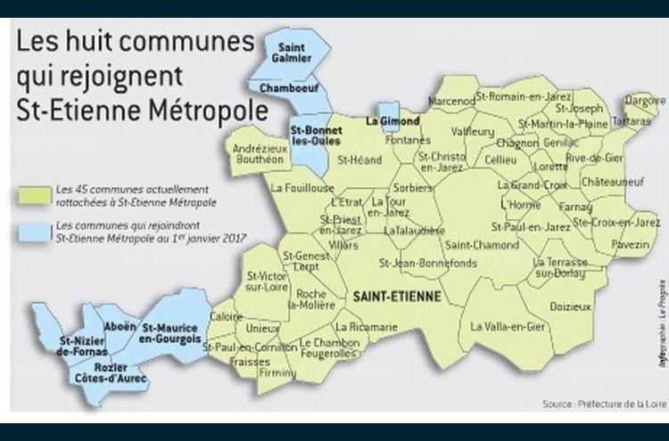 Saint-Étienne Métropole Politique L39arrt d39extension de SaintEtienne Mtropole enfin sign