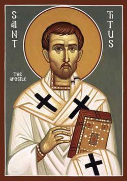 Saint Titus wwwcatholicorgfilesimagessaints2352jpg