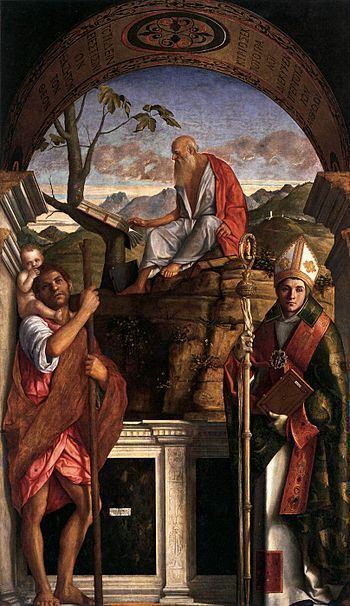 Saints Christopher, Jerome and Louis of Toulouse httpsuploadwikimediaorgwikipediacommonsthu