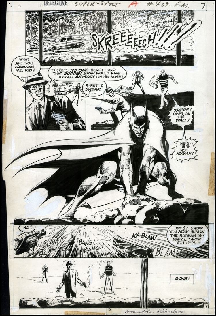 Sal Amendola Sal AMENDOLA Dick GIORDANO Detective Comics 439 page 9 in J
