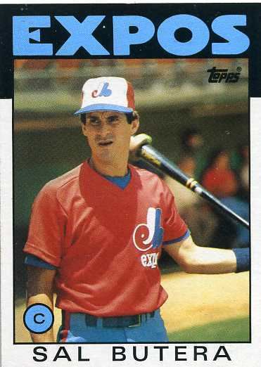 Sal Butera 1986 Topps Baseball 407 Sal Butera Montreal Expos
