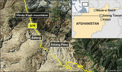 Salang Tunnel BBC News Salang Tunnel Afghanistan39s lifeline