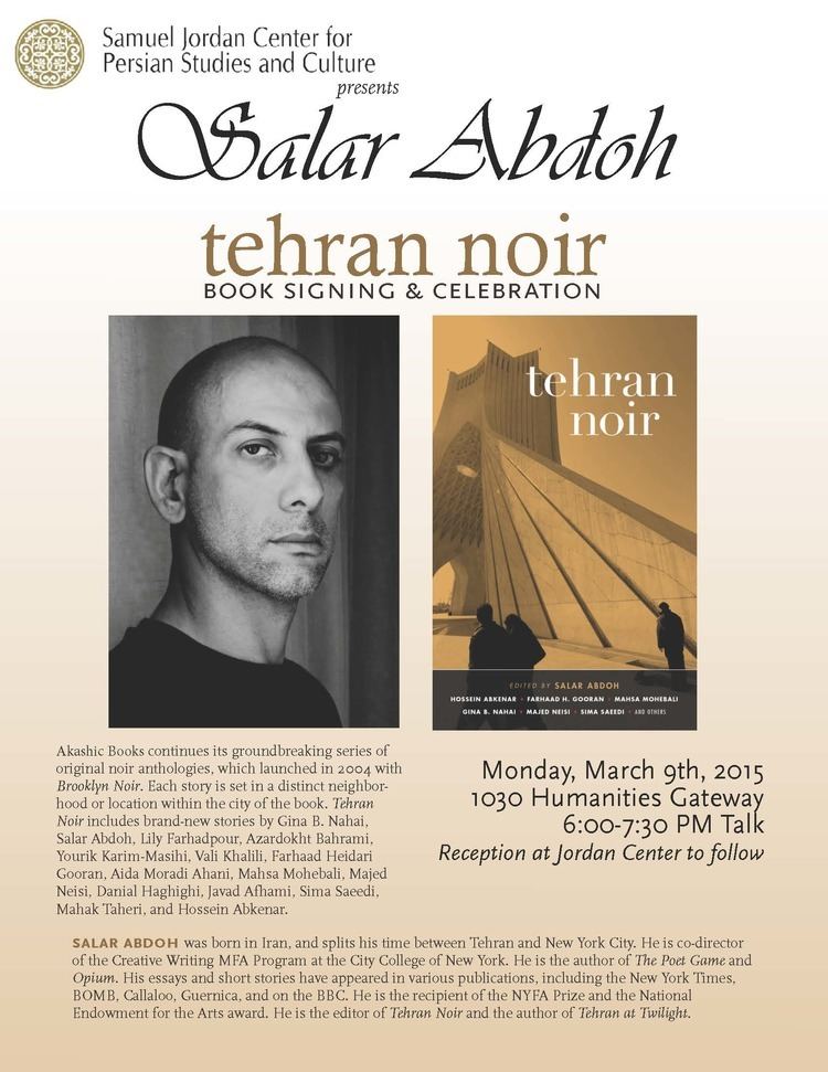 Salar Abdoh March 2015 Jordan Center for Persian Studies