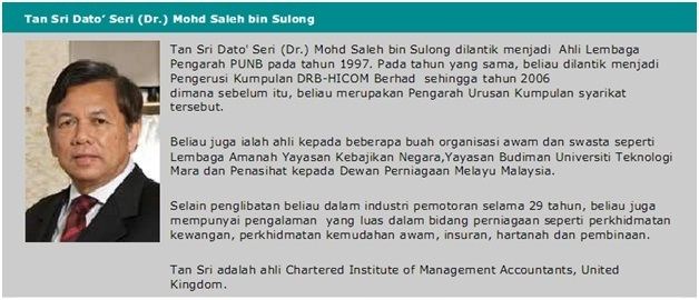 Saleh Sulong Tan Sri Mohd Saleh Sulong Malaysian Graduate Entrepreneurs