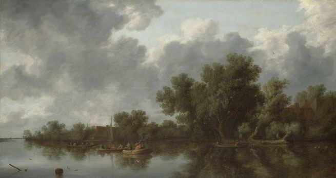 Salomon van Ruysdael Salomon van Ruysdael River Scene NG6419 The National