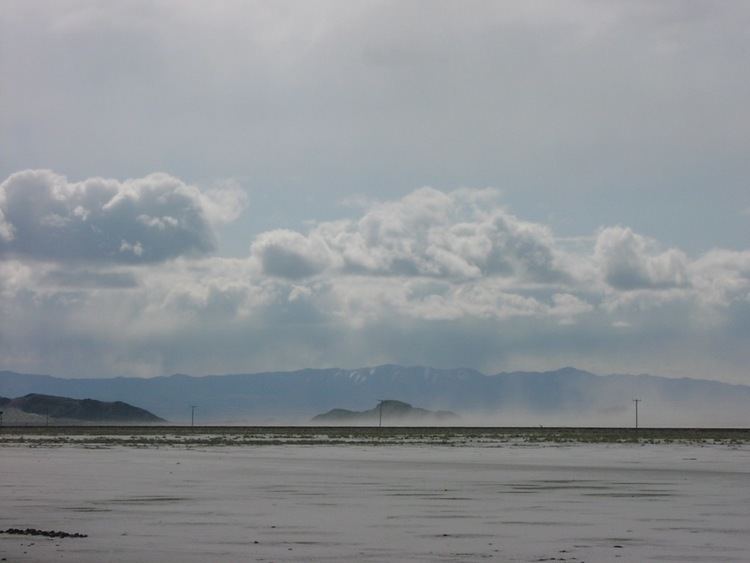 Salt storm The Great Salt Flats and the San Rafael Desert Looky