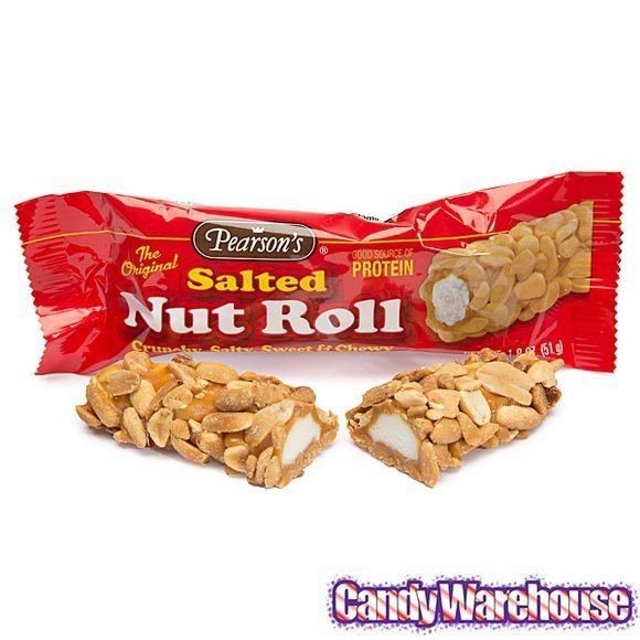Salted Nut Roll Pearsons Salted Nut Roll Candy Bars 24Piece Box CandyWarehousecom