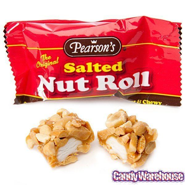 Salted Nut Roll Pearsons Bite Size Salted Nut Rolls 5LB Bag CandyWarehousecom