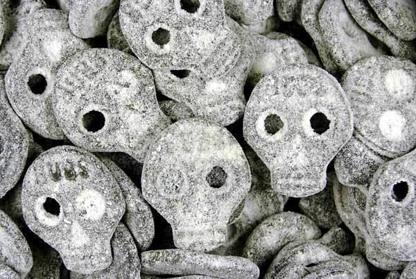 Salty liquorice Salt Liquorice Skulls Swedish Liquorice Sweets