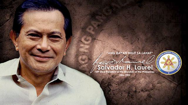 Salvador Laurel Doy Laurel EDSA39s unsung hero