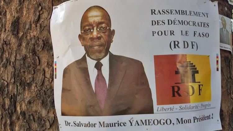 Salvador Yaméogo Prsidentielle au Burkina Salvador Yamogo candidat du RDF