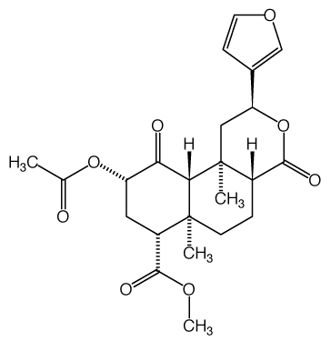 Salvinorin A Molecular Diagram of Salvinorin A