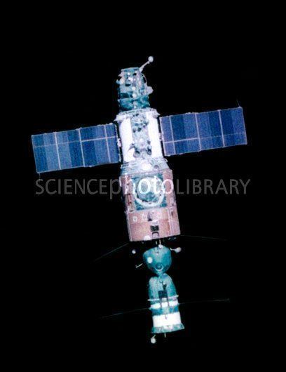 Salyut programme Salyut 6 Soviet space station Stock Image C0138984 Science